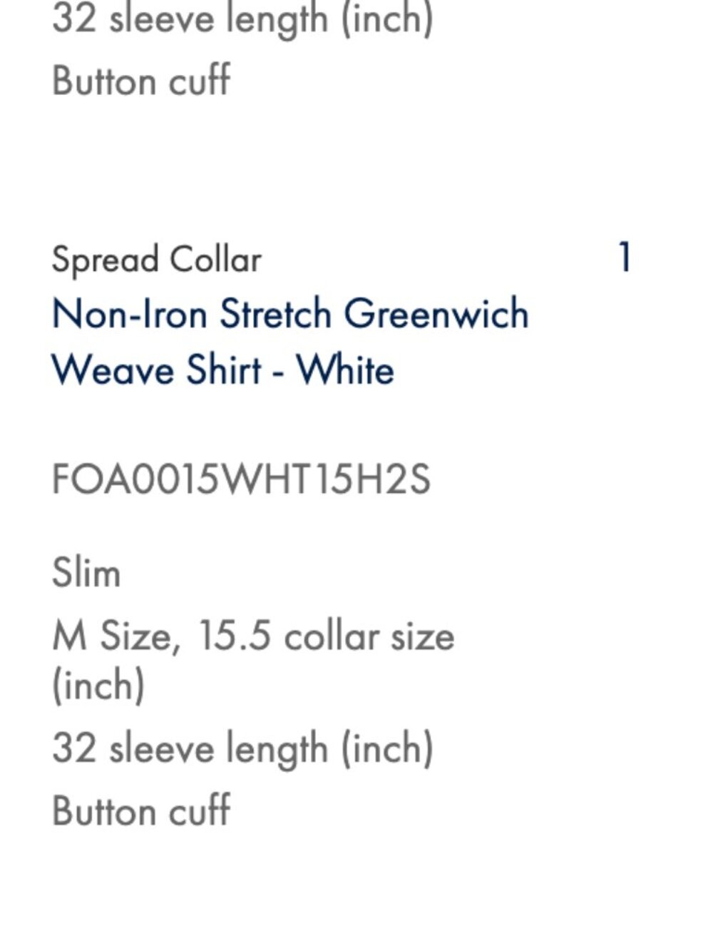 Charles Tyrwhitt Non-Iron Stretch Greenwich Weave Shirt, White, 15.5" Slim Fit‎ - Picture 2 of 7